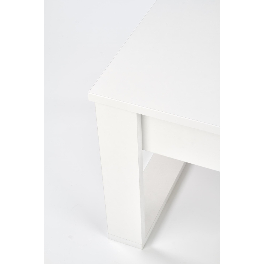 Stolik kawowy z szufladami NEA 52x110 cm biały