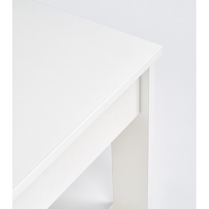 Stolik kawowy z szufladami NEA 52x110 cm biały
