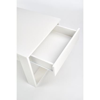 Stolik kawowy z szufladami NEA 52x110 cm biały
