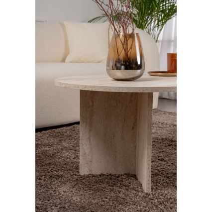 Stolik kawowy NEL 119x60 cm trawertyn