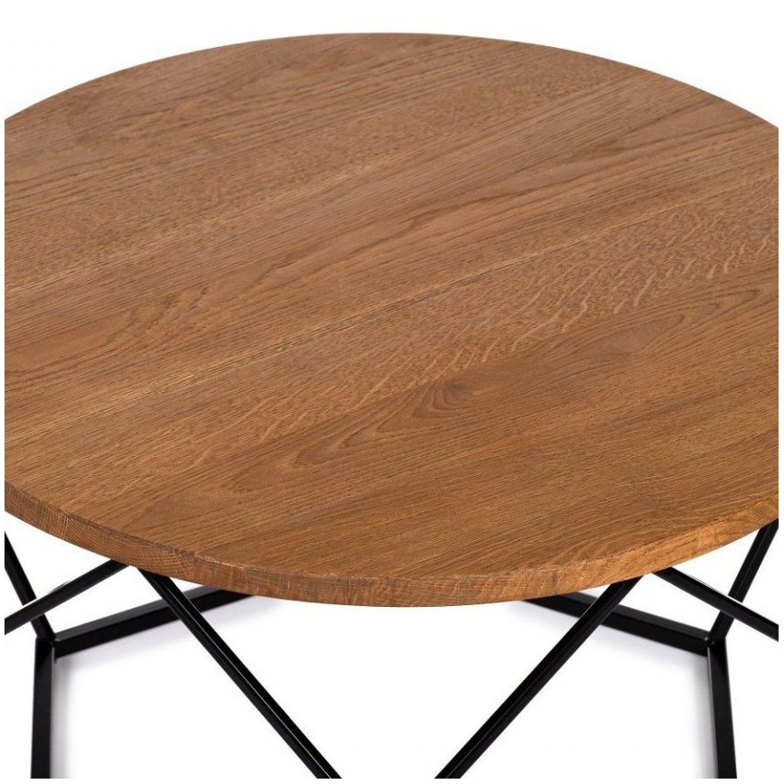 Stolik kawowy OAKLOFT 40x70 cm czarny/dąb