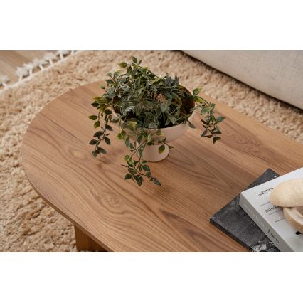 Stolik kawowy OVAL 60x120 cm brązowy