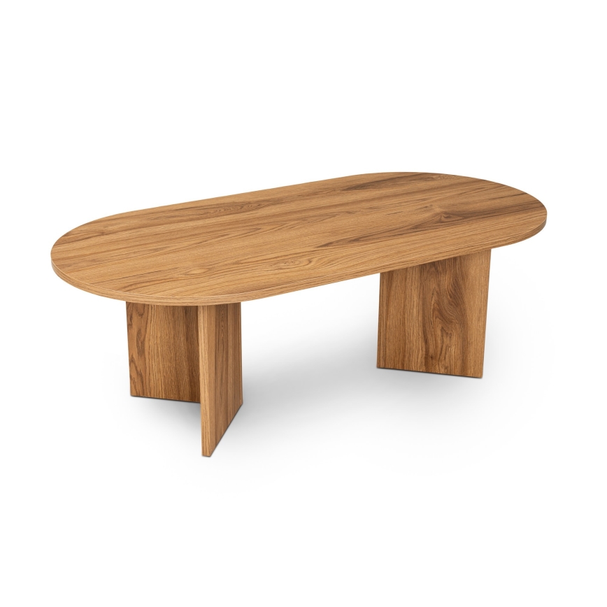 Stolik kawowy OVAL 60x120 cm brązowy