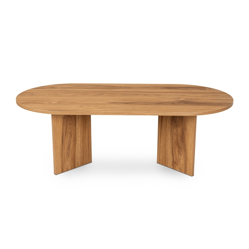 Stolik kawowy OVAL 60x120 cm brązowy