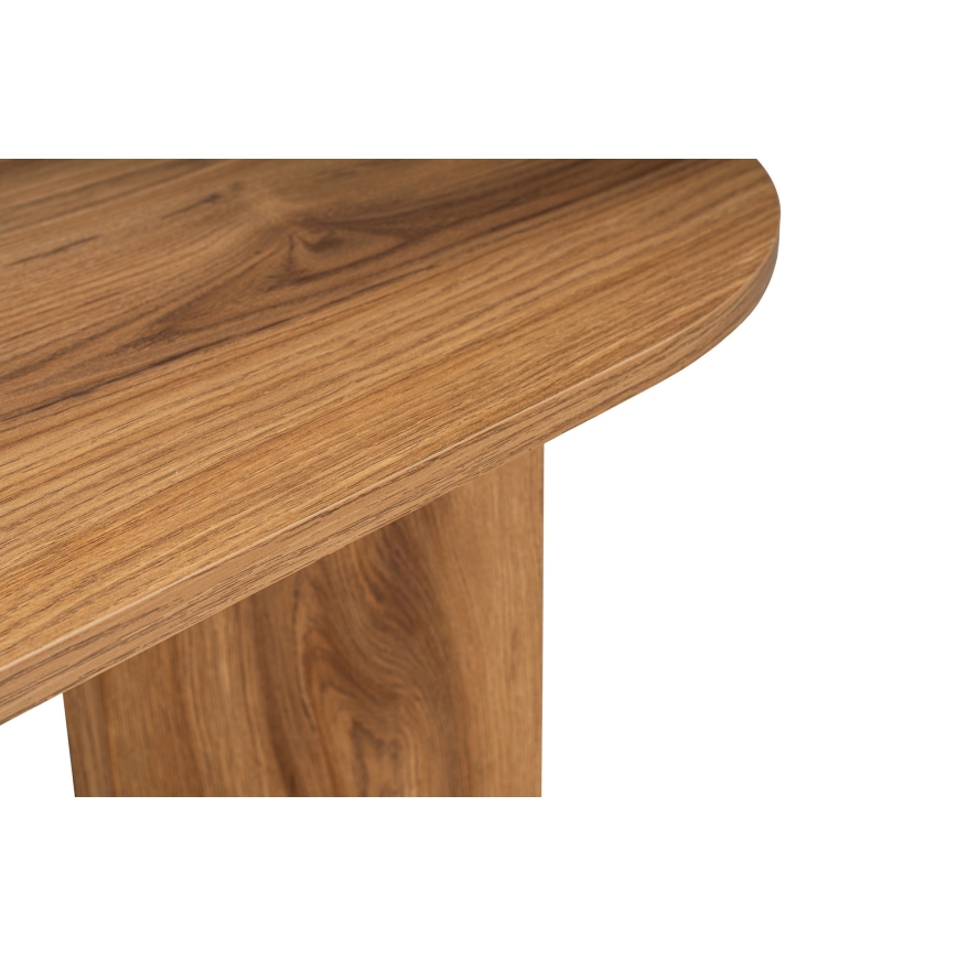 Stolik kawowy OVAL 60x120 cm brązowy