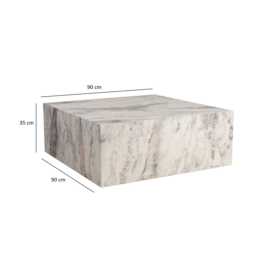 Stolik kawowy PRIZMA 35x90 cm dekor marmuru