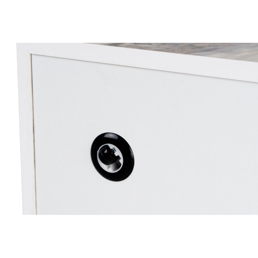 Stolik kawowy PRIZMA 35x90 cm w dekorze marmuru