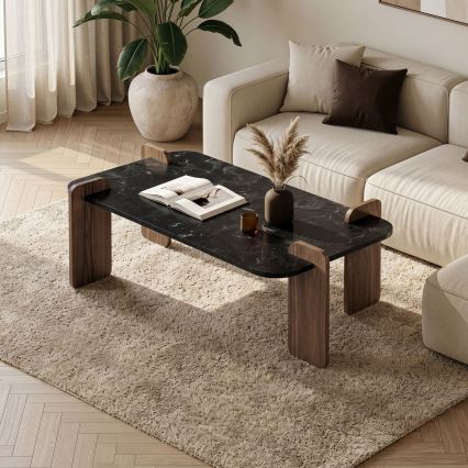 Stolik kawowy PURO 120x60 cm orzech/czarny