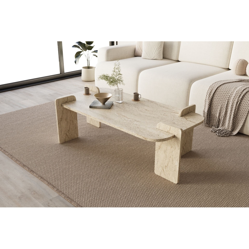 Stolik kawowy PURO 120x60 cm trawertyn