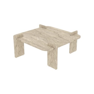 Stolik kawowy PURO 90x90 cm beżowy