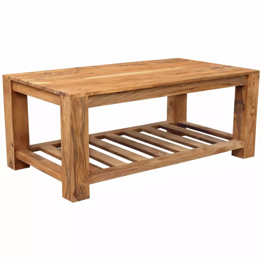 Stolik kawowy RAMI 110x60 cm lite drewno/palisander