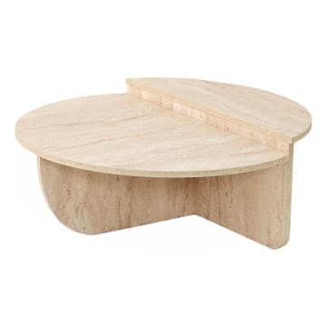 Stolik kawowy REST, dekor marmurowy, beżowy