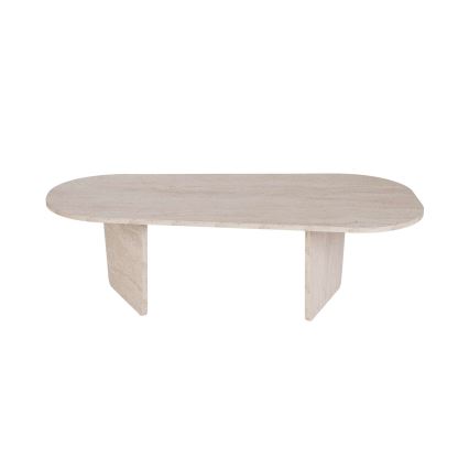 Stolik kawowy ROND 130x65 cm beżowy