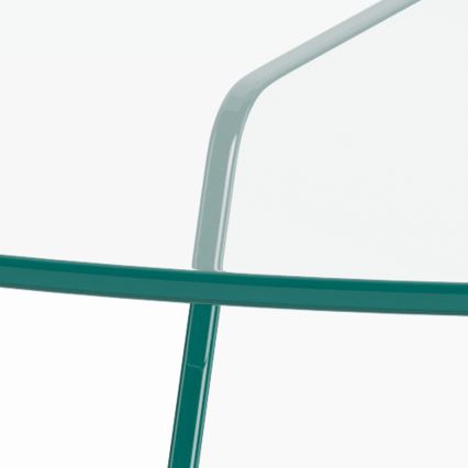 Stolik kawowy SANOS 80 cm przezroczysty