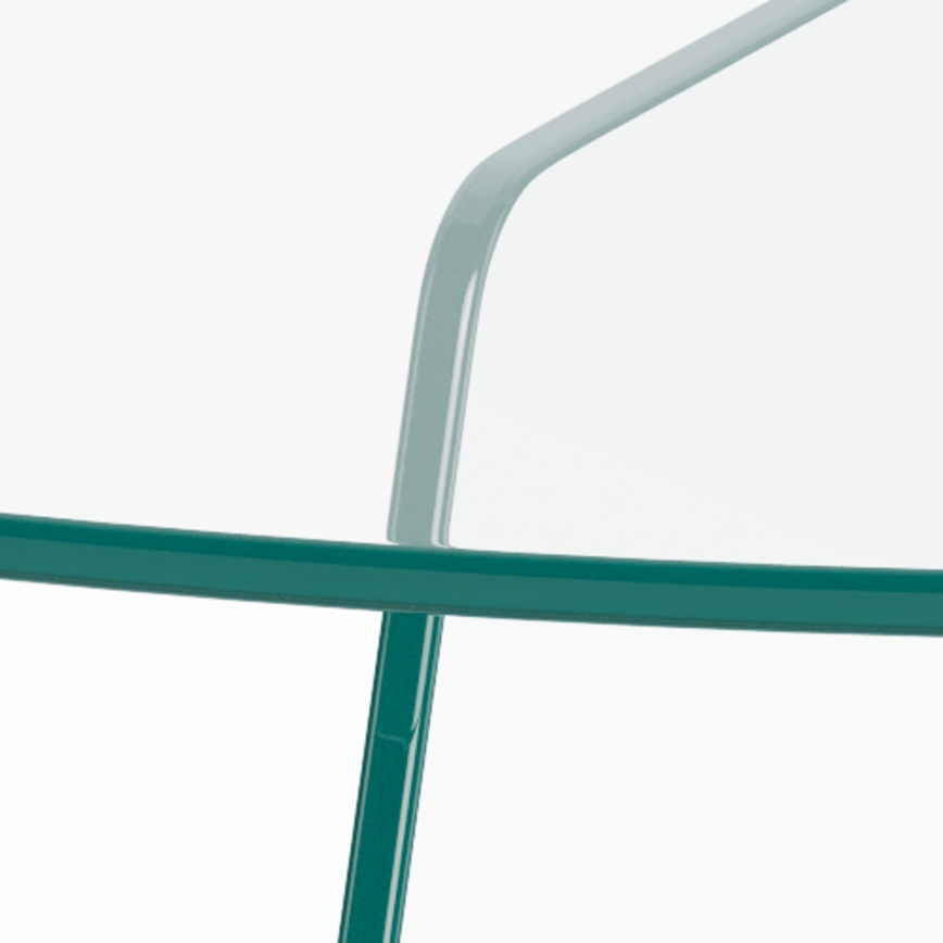 Stolik kawowy SANOS 80 cm przezroczysty