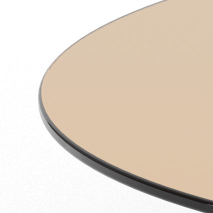 Stolik kawowy SANOS 80 cm przydymiony brąz