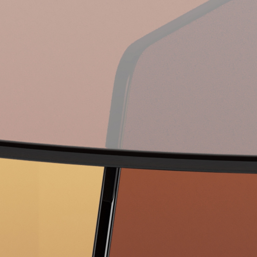 Stolik kawowy SANOS 80 cm przydymiony brąz