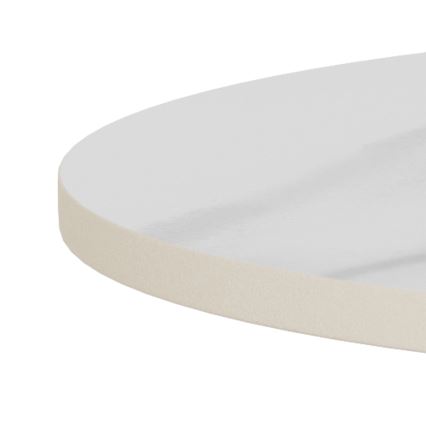 Stolik kawowy SANTORINI śr. 45 cm biały/czarny/ceramika