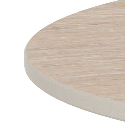 Stolik kawowy SANTORINI śr. 70 cm beżowy/szary/ceramika