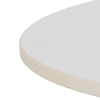 Stolik kawowy SANTORINI śr. 70 cm biały/czarny/ceramika