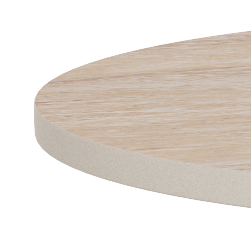 Stolik kawowy SANTORINI Ø 45 cm beżowy/szary/ceramika