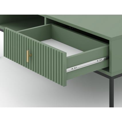 Stolik kawowy SUE zielony/czarny