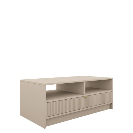 Stolik kawowy TIRENO 40x100 cm beżowy