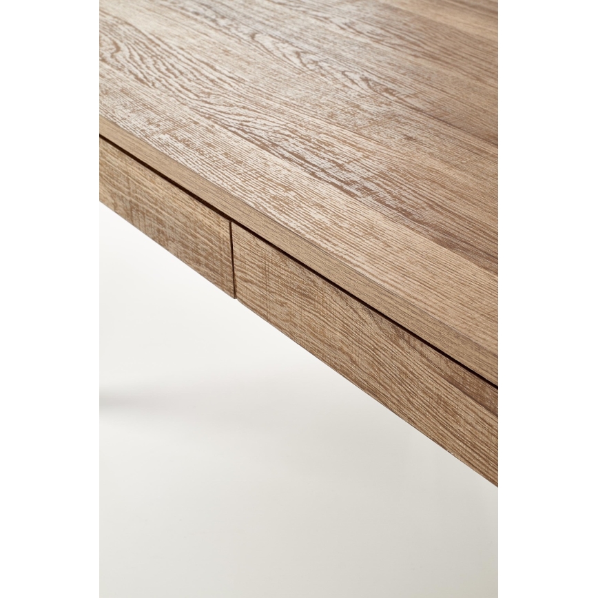 Stolik kawowy TULUZA 41x120 cm złoty orzech/czarny