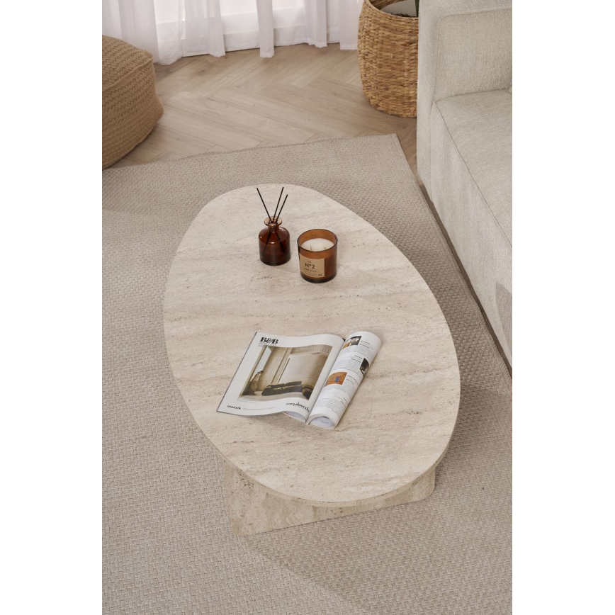 Stolik kawowy VARUM 120x65 cm beżowy