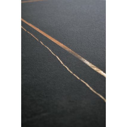 Stolik kawowy VERO Ø 50 cm, czarny/złoty