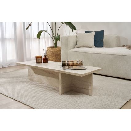Stolik kawowy VERUM 120x45 cm trawertyn