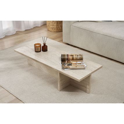 Stolik kawowy VERUM 120x45 cm trawertyn