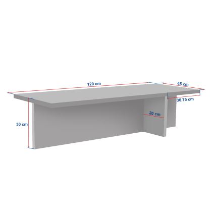 Stolik kawowy VERUM 120x45 cm trawertyn