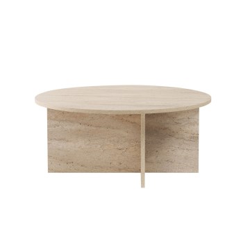Stolik kawowy VERUM śr. 90 cm trawertyn