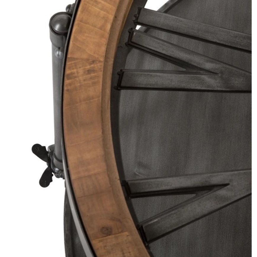 Stolik kawowy z zegarem CHRONO 89,5x47 cm 1xAA