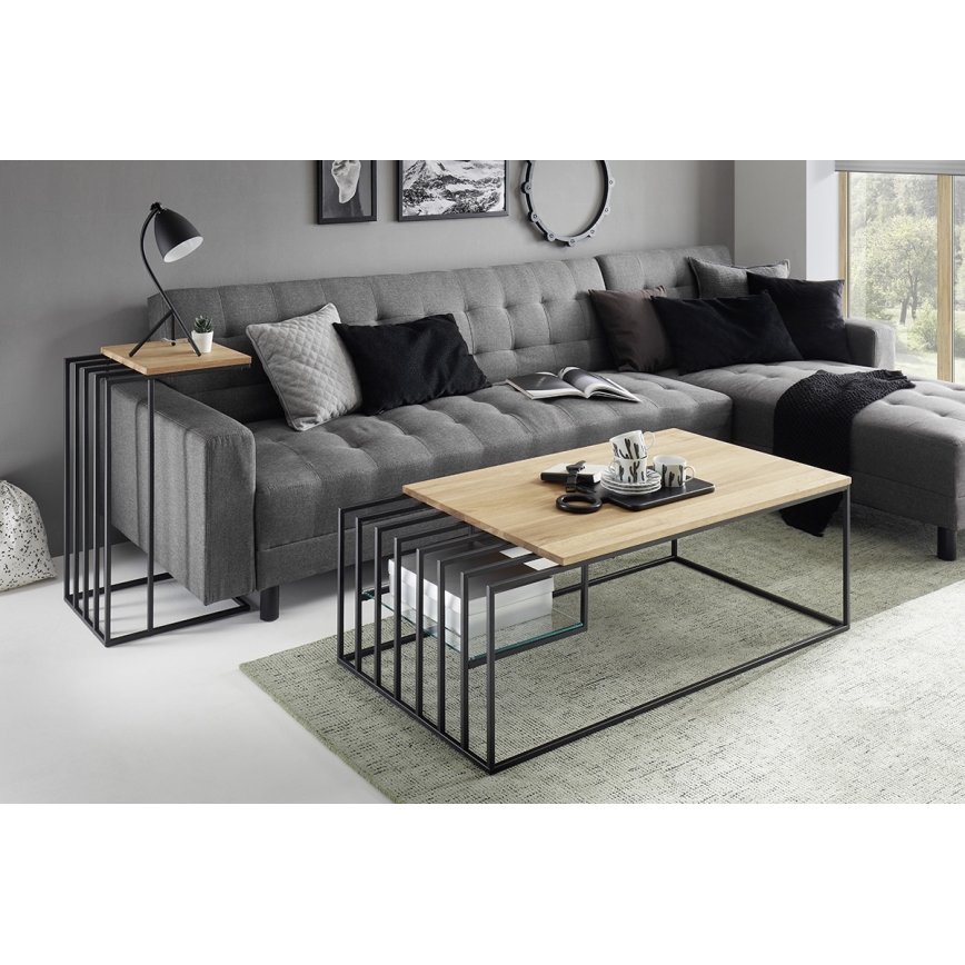 Stolik kawowy ZAIRA dąb