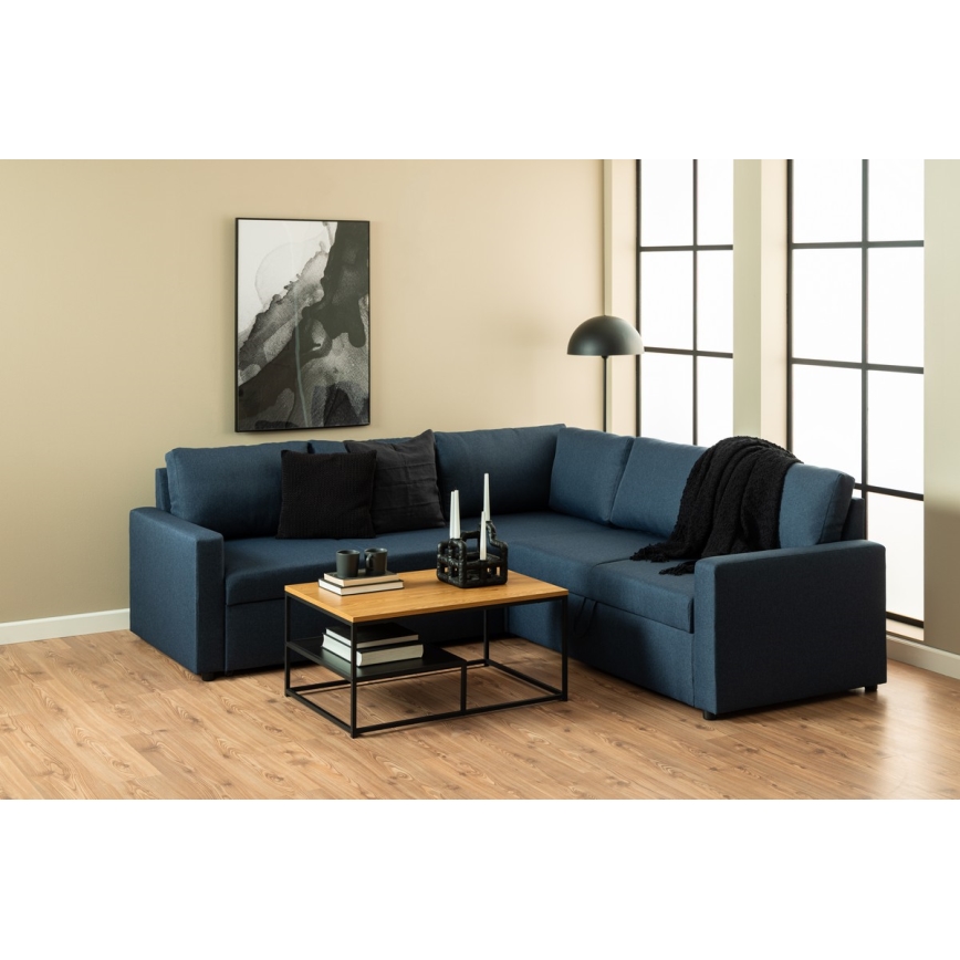 Stolik konferencyjny CORA dąb/czarny