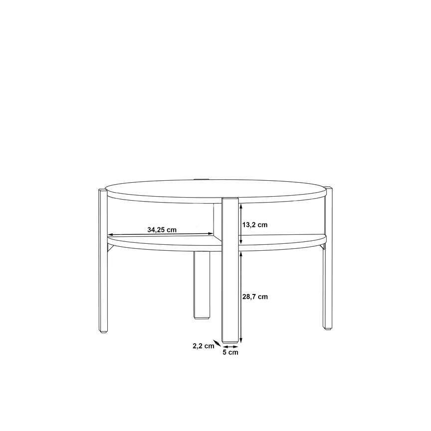 Stolik konferencyjny INAR, brązowy