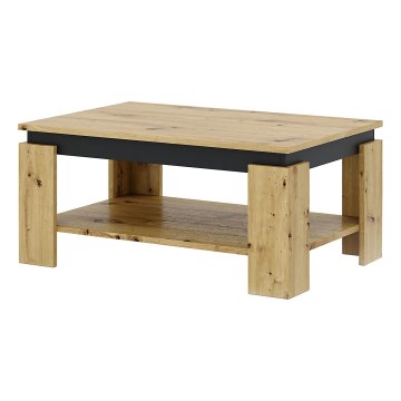 Stolik konferencyjny LUNO dąb artisan/czarny