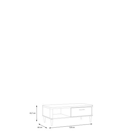Stolik konferencyjny NOR brązowy/beżowy