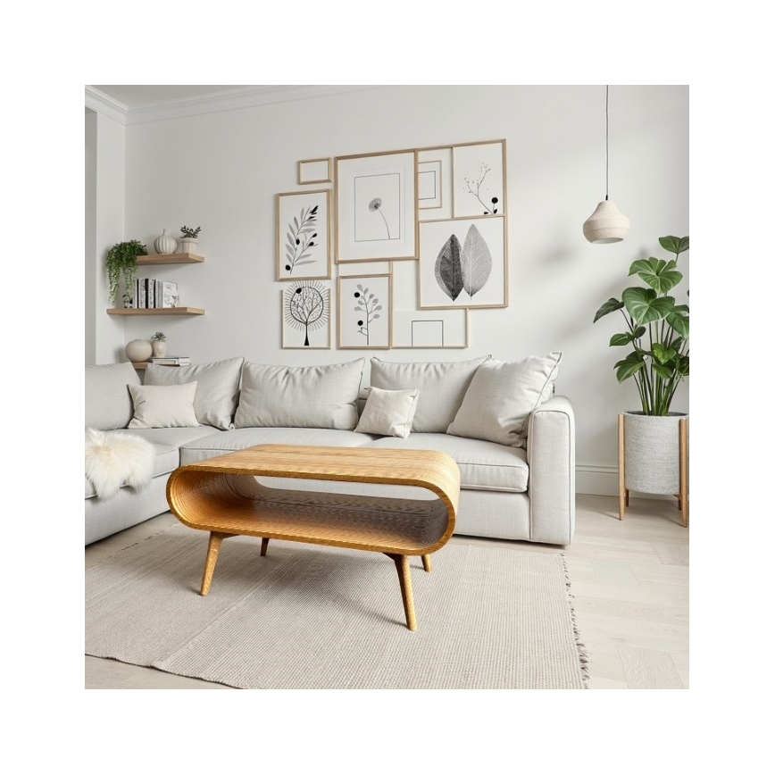 Stolik konferencyjny NOVA 90x55 cm dąb