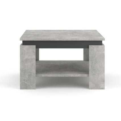 Stolik konferencyjny OLAF szary beton/antracyt