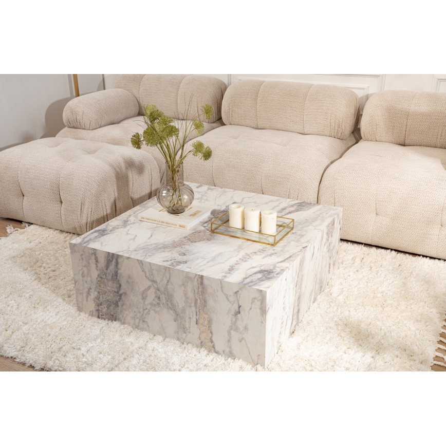Stolik konferencyjny PRIZMA 90x90 cm marmurowy