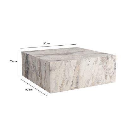 Stolik konferencyjny PRIZMA 90x90 cm marmurowy