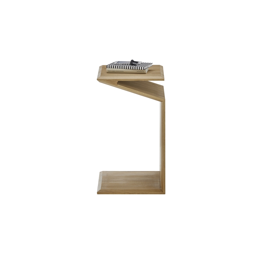 Stolik kawowy PRISM 60x40 cm z regulacją ustawienia (pionowo/poziomo), dąb