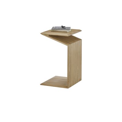Stolik kawowy PRISM 60x40 cm z regulacją ustawienia (pionowo/poziomo), dąb