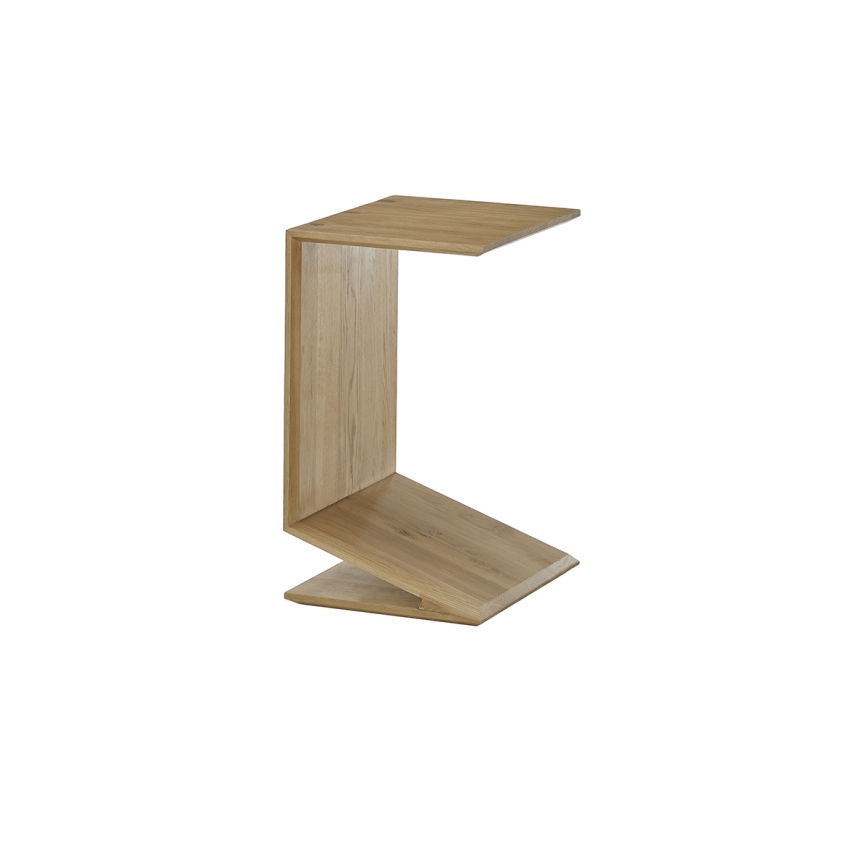Stolik kawowy PRISM 60x40 cm z regulacją ustawienia (pionowo/poziomo), dąb
