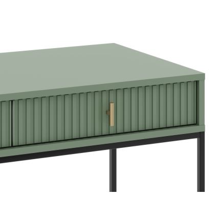Stolik konsolowy SUE zielony/czarny