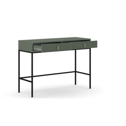 Stolik konsolowy SUE zielony/czarny