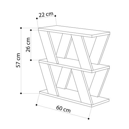 Stolik LAZENA 57x60 cm antracyt